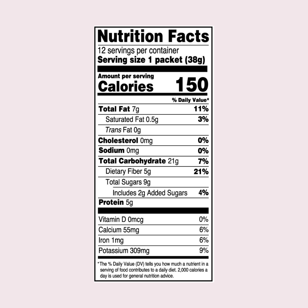 Strawberry Banana Smoothie Mix nutrition values