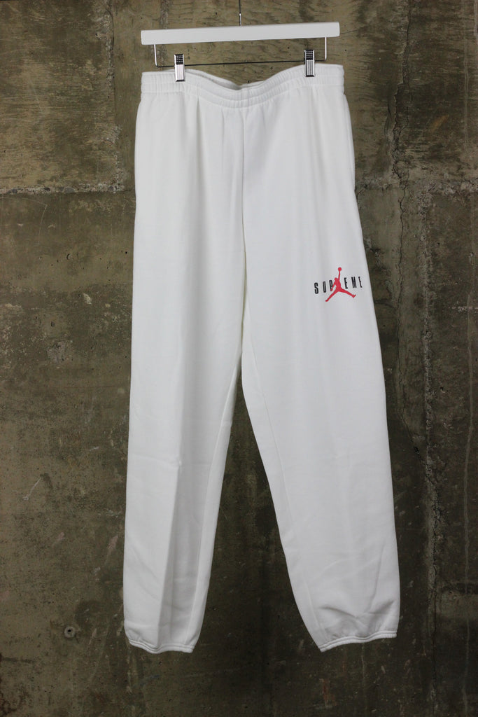 white jordan sweatpants