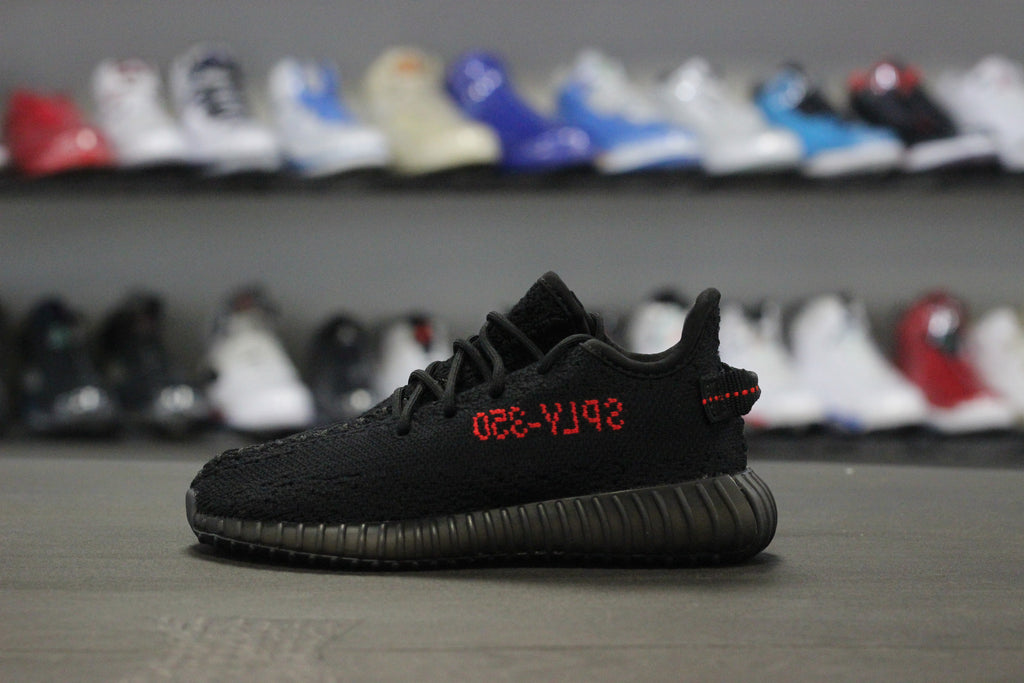 ADIDAS YEEZY BOOST 350 v2 BRED BLACK RED SZ 10