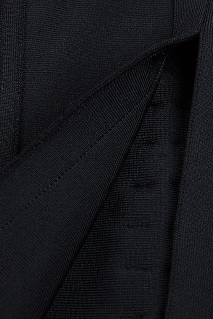 Black White Sleeveless Studded Beaded Long Maxi Bandage Dress – IULOVER