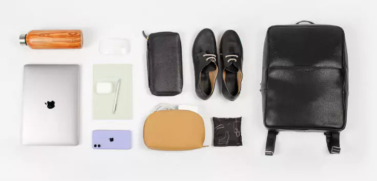 Slim Backpack Flat Lay