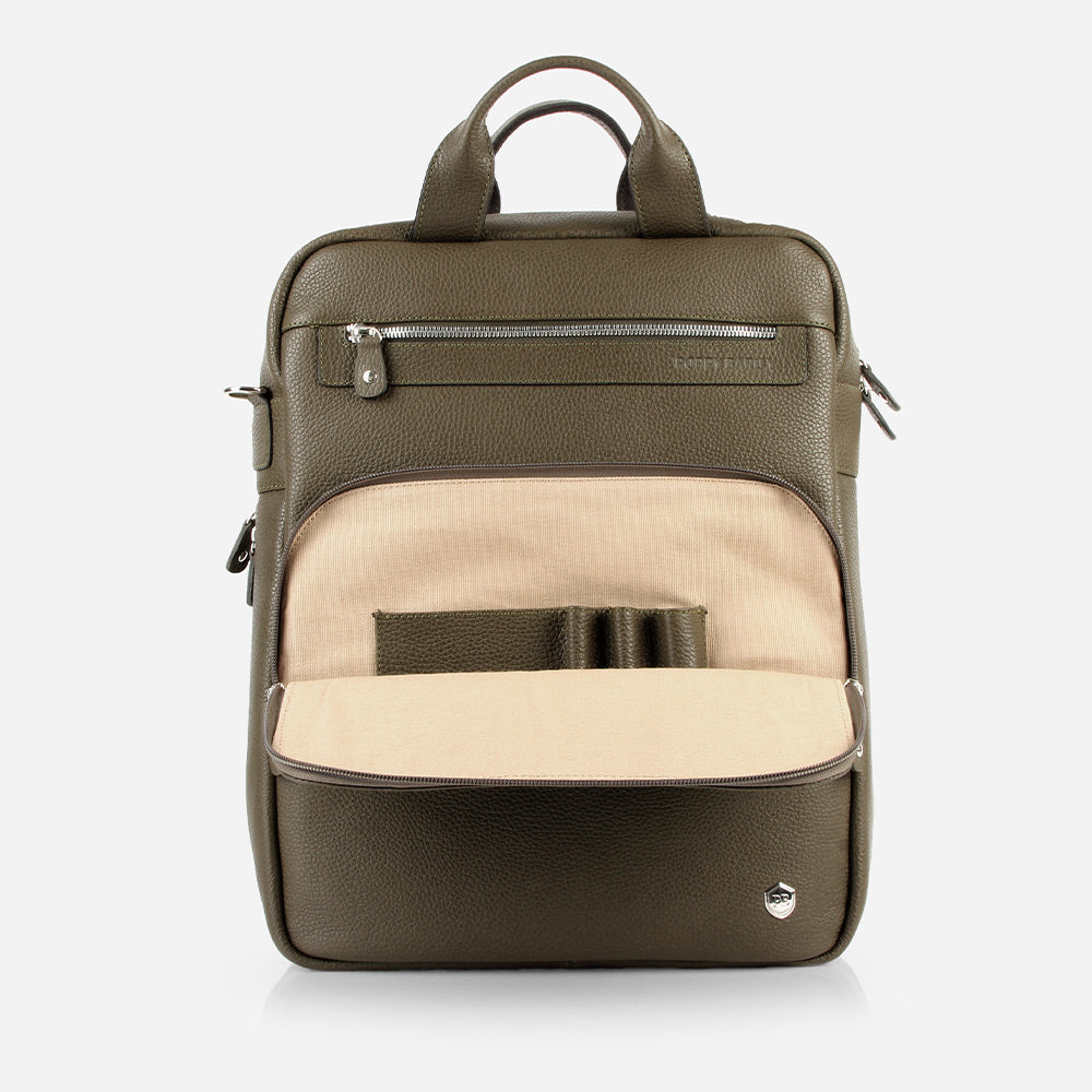 frye black backpack