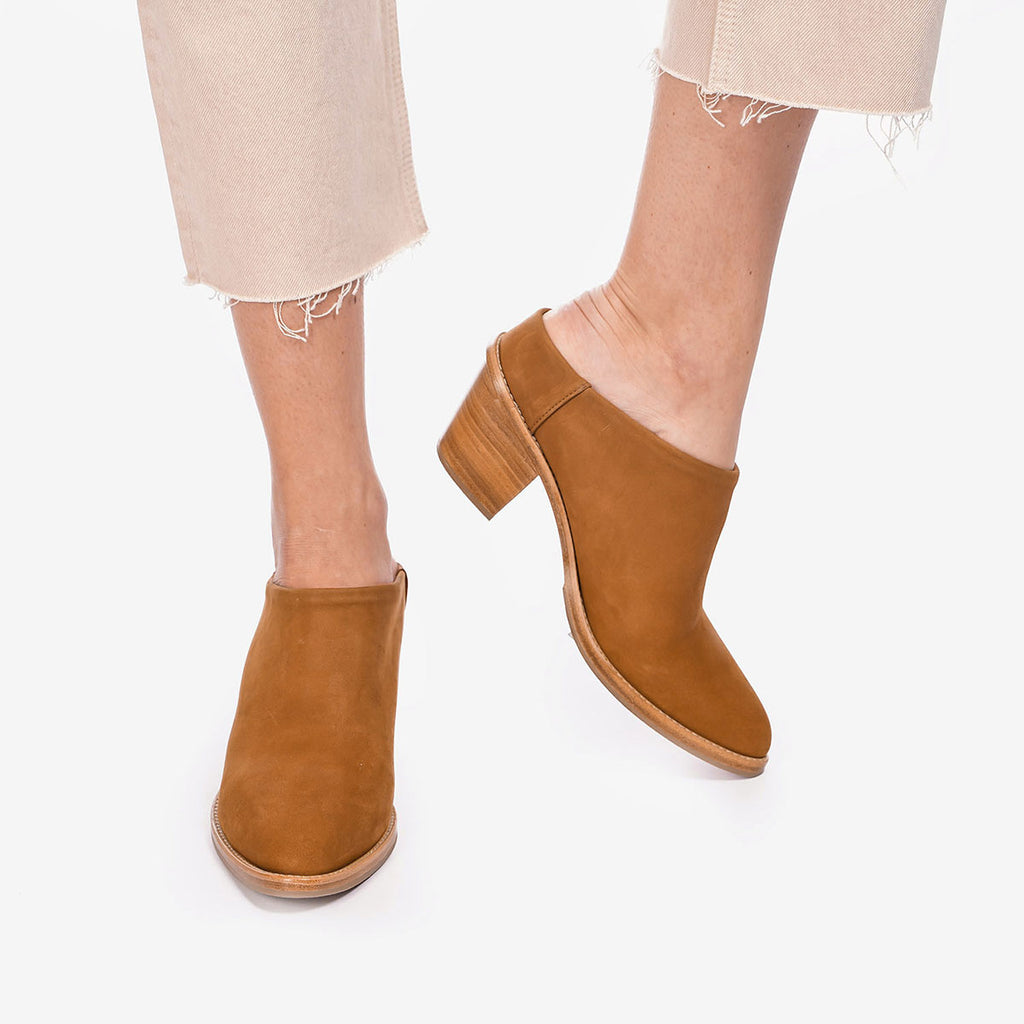 nubuck mules