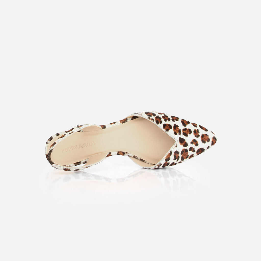 The Kitten Heel Slingback Cheetah Calf 