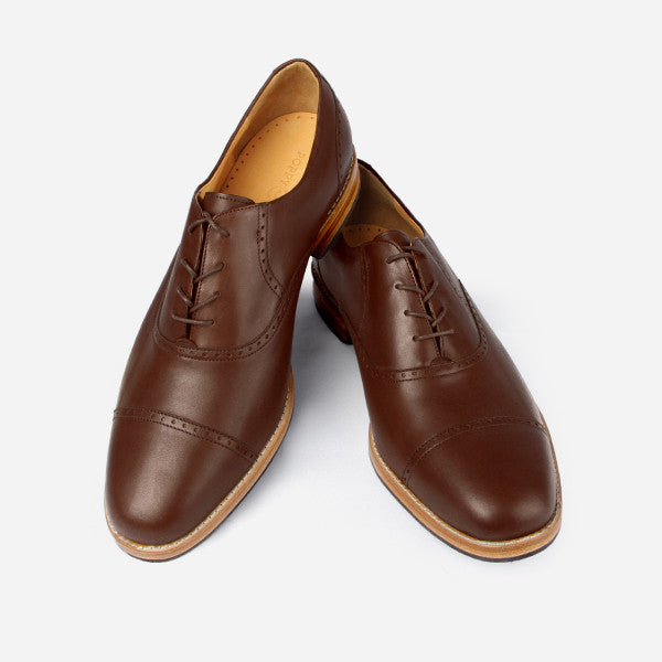 Brown Brogue Mens Shoes | Made-to-order | Poppy Barley