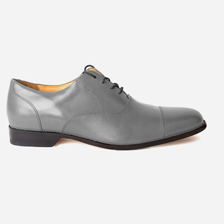 mens gray leather shoes