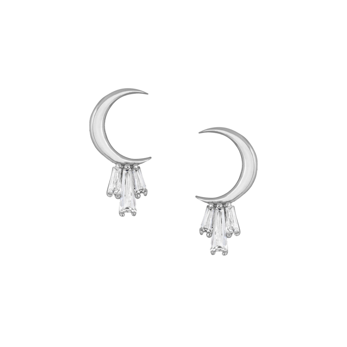 Little Rooms Crescent Moon Studs