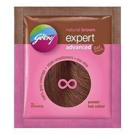 Godrej Expert Creame Natural Brown Hair Colour Cream 20 gm Pouch   Amazonin Beauty