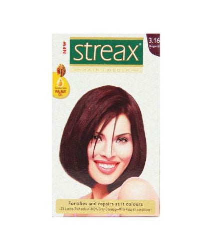 Buy Streax Insta Shampoo Hair Colour for Men  Women Burgundy 18ml Pack  of 8  Enriched with Almond Oil  Noni Extracts  LongLasting Instant  Colour Online at Low Prices in