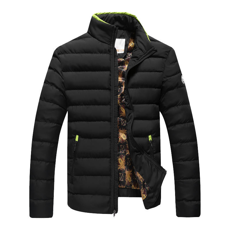 Men 2Stand Collar Zipper Thick Quilted Jackets– ZuggaTea