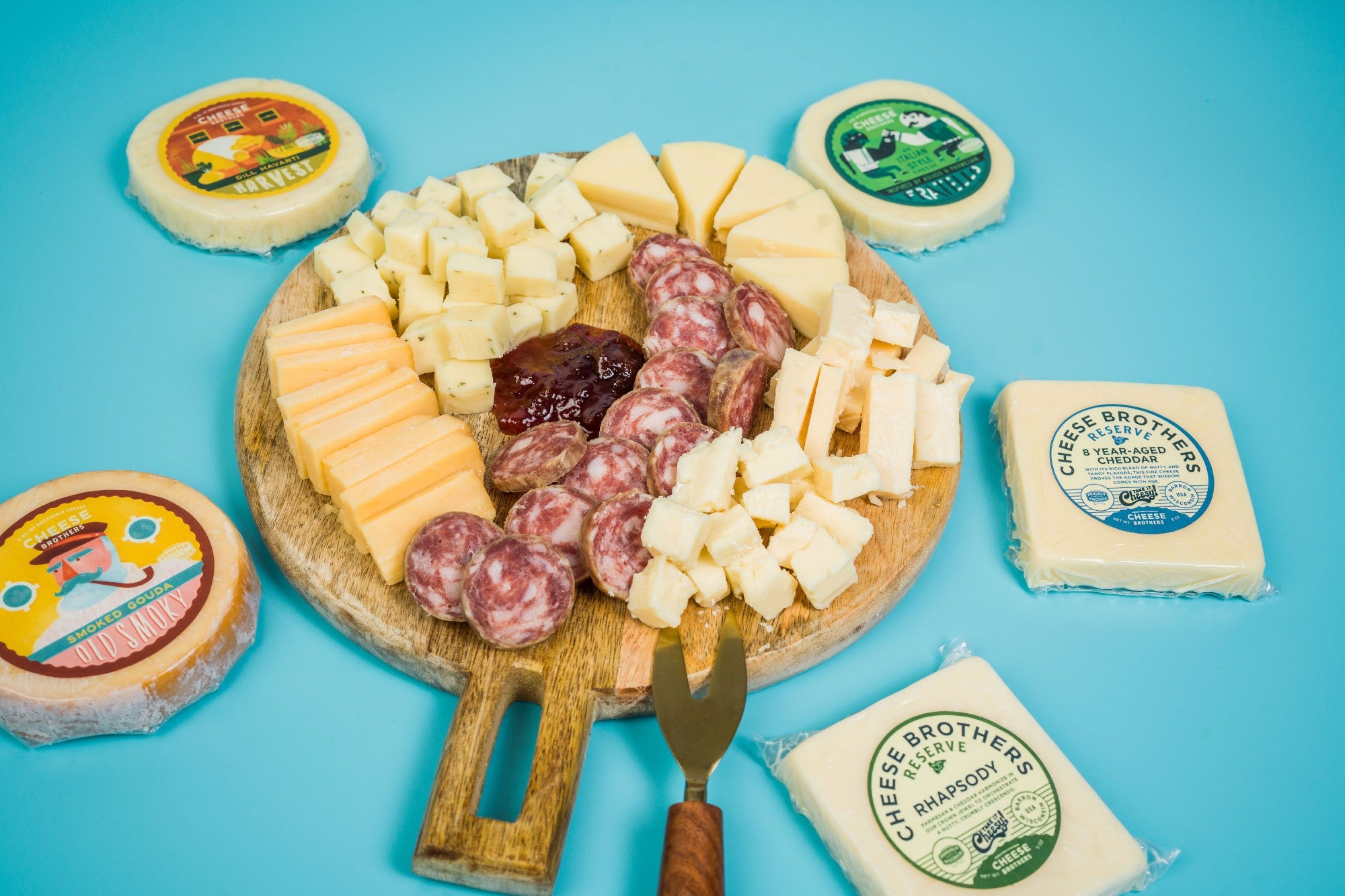 Charcuterie Board Delivery Artisanal Wisconsin Cheeses Cheese Brothers Inc 