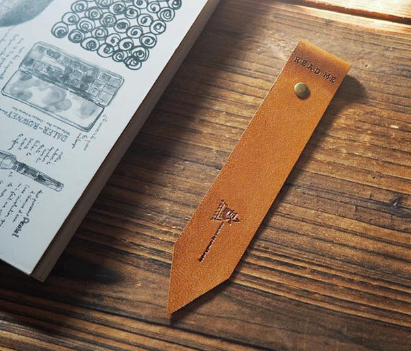 Leather Bookmarks #Brown | ES Corner