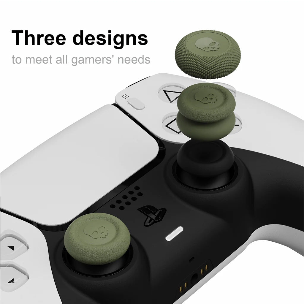 Pro Thumb Grip Set for PS5/PS4 Controllers on white controller