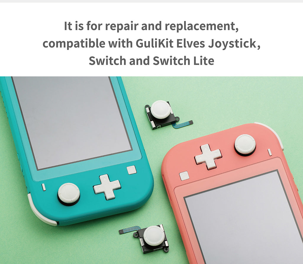 Gulikit Elves Joystick Replacement Repair Kit compatible with GuliKit Elves Joystick, Switch and Switch Lite