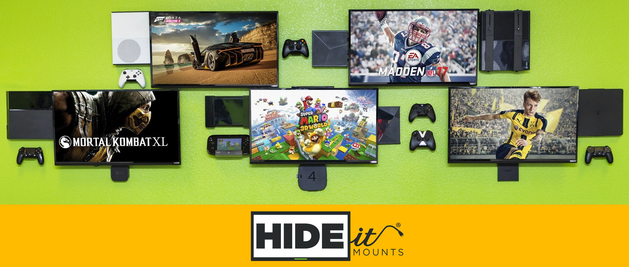Switch Wall Mount  HIDEit Mount for the Nintendo Switch Game Console –  HIDEit Mounts