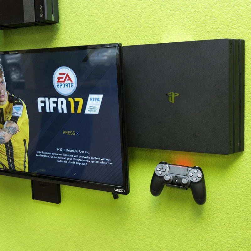 ps4 mounted on wall