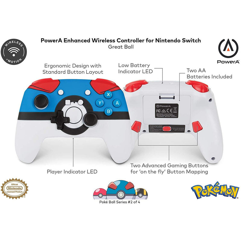 enhanced wireless controller for nintendo switch pokemon