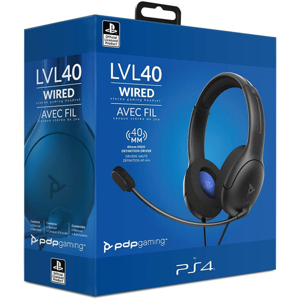 LVL40 Wired Stereo Gaming Headset - Blue/Red - Nintendo Official Site