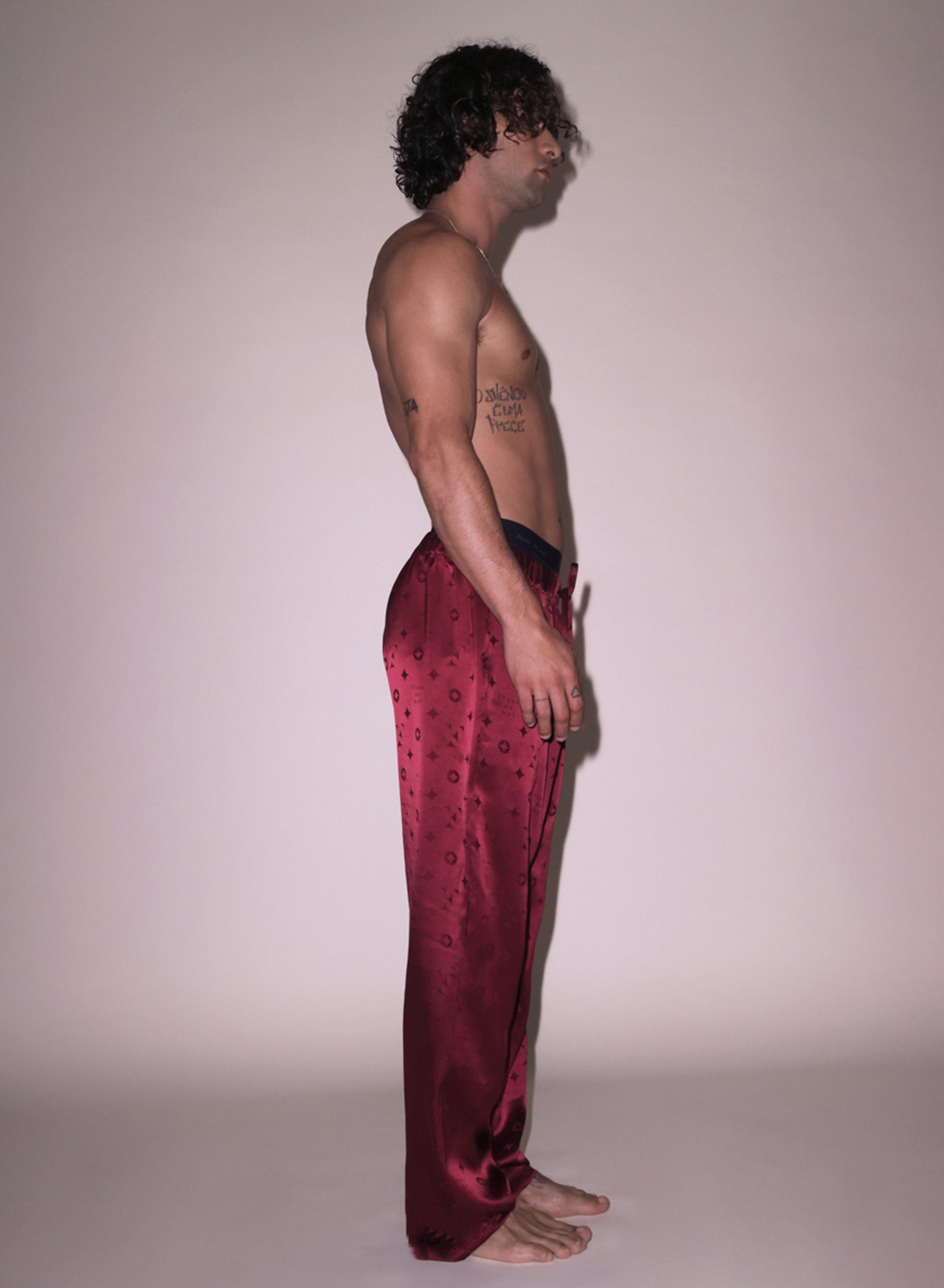 Men's Silk Jacquard PJ Pant