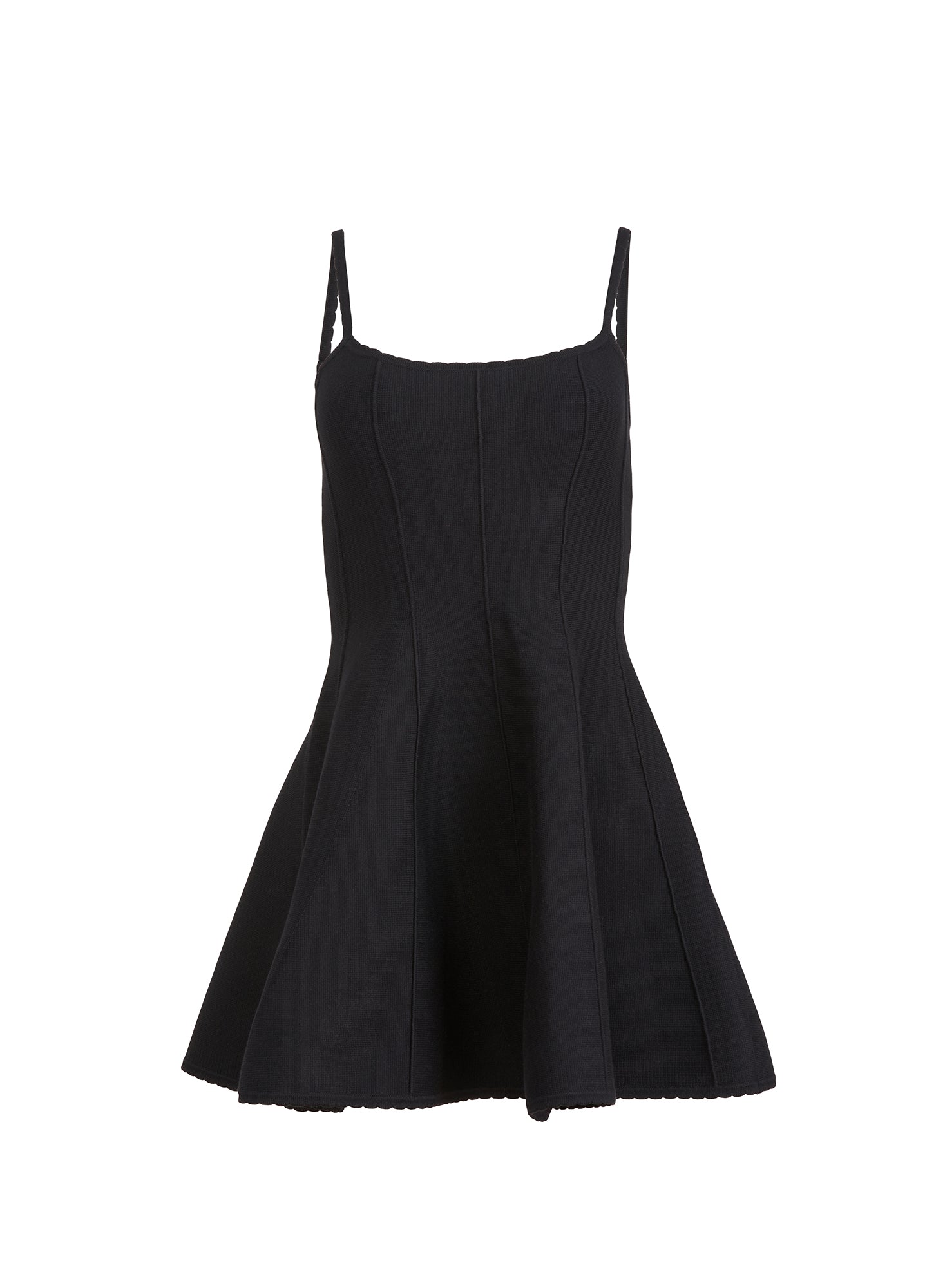 Shop Fleur Du Mal Flared Corset Dress In Black