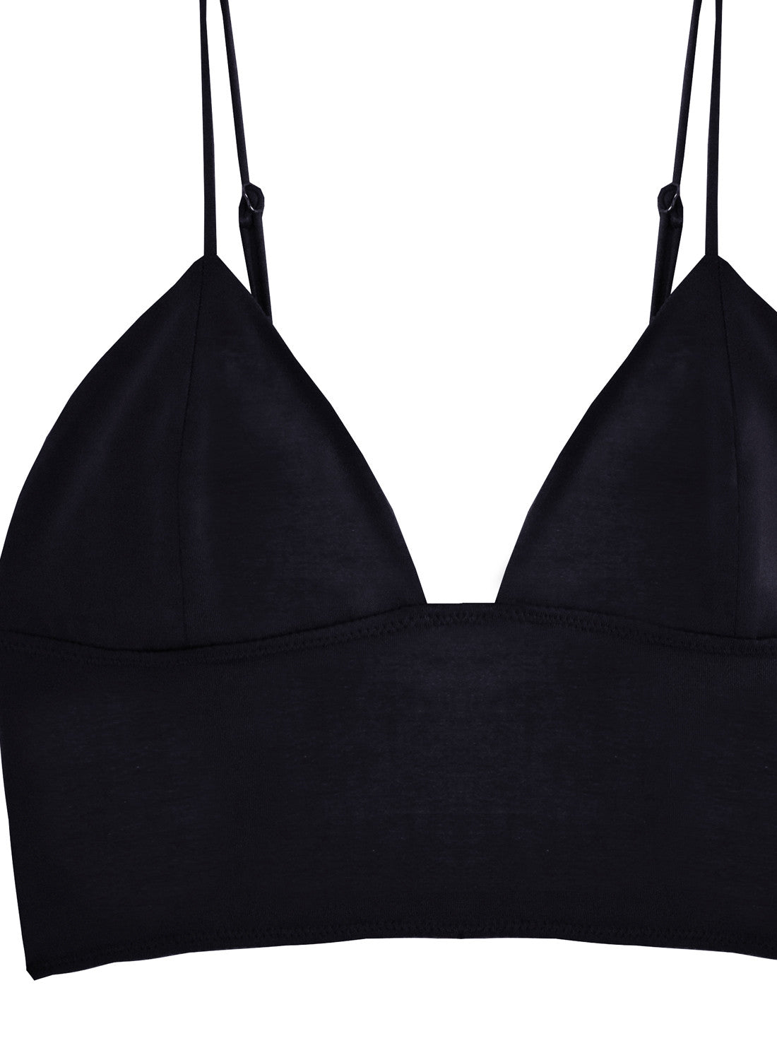 black longline bralette