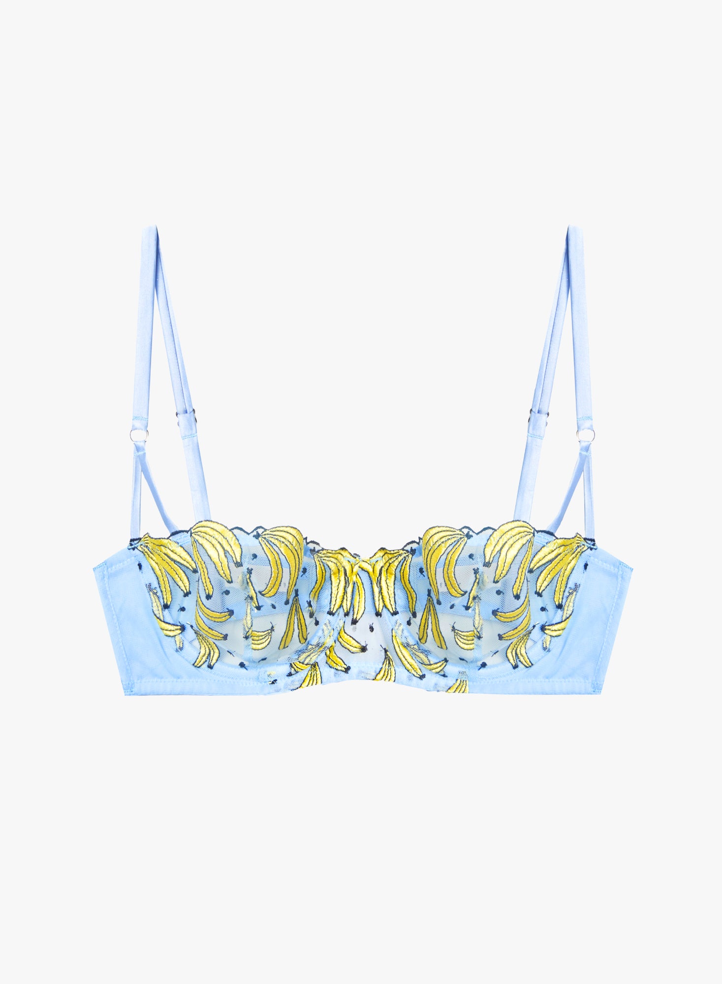 Fuller Cup Banana Embroidery Balconette Bra