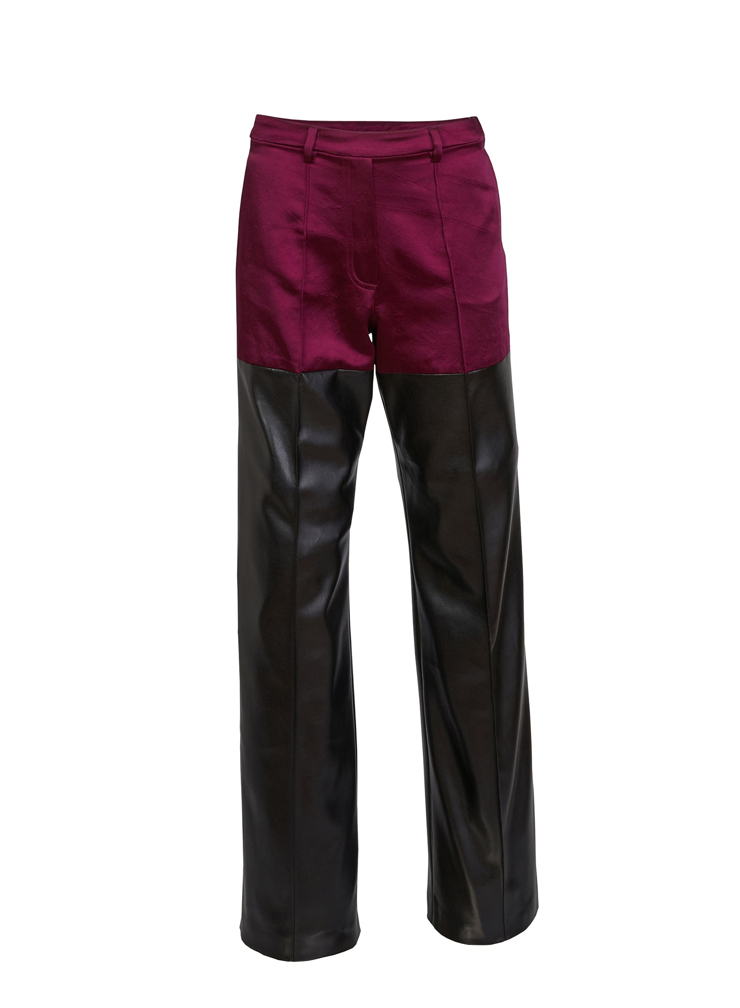 Vegan Leather Combo Pant