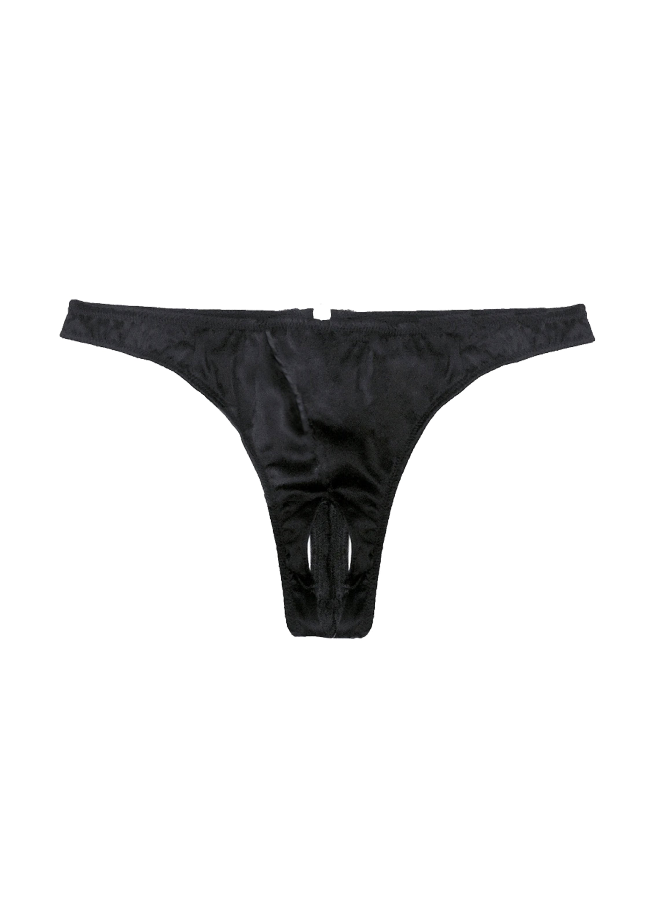 Luxe Crotchless Thong