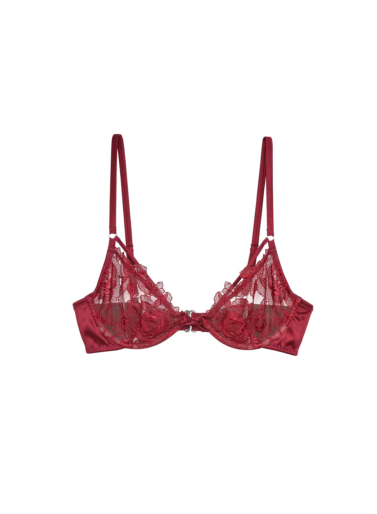 Rose Embroidery Demi Bra