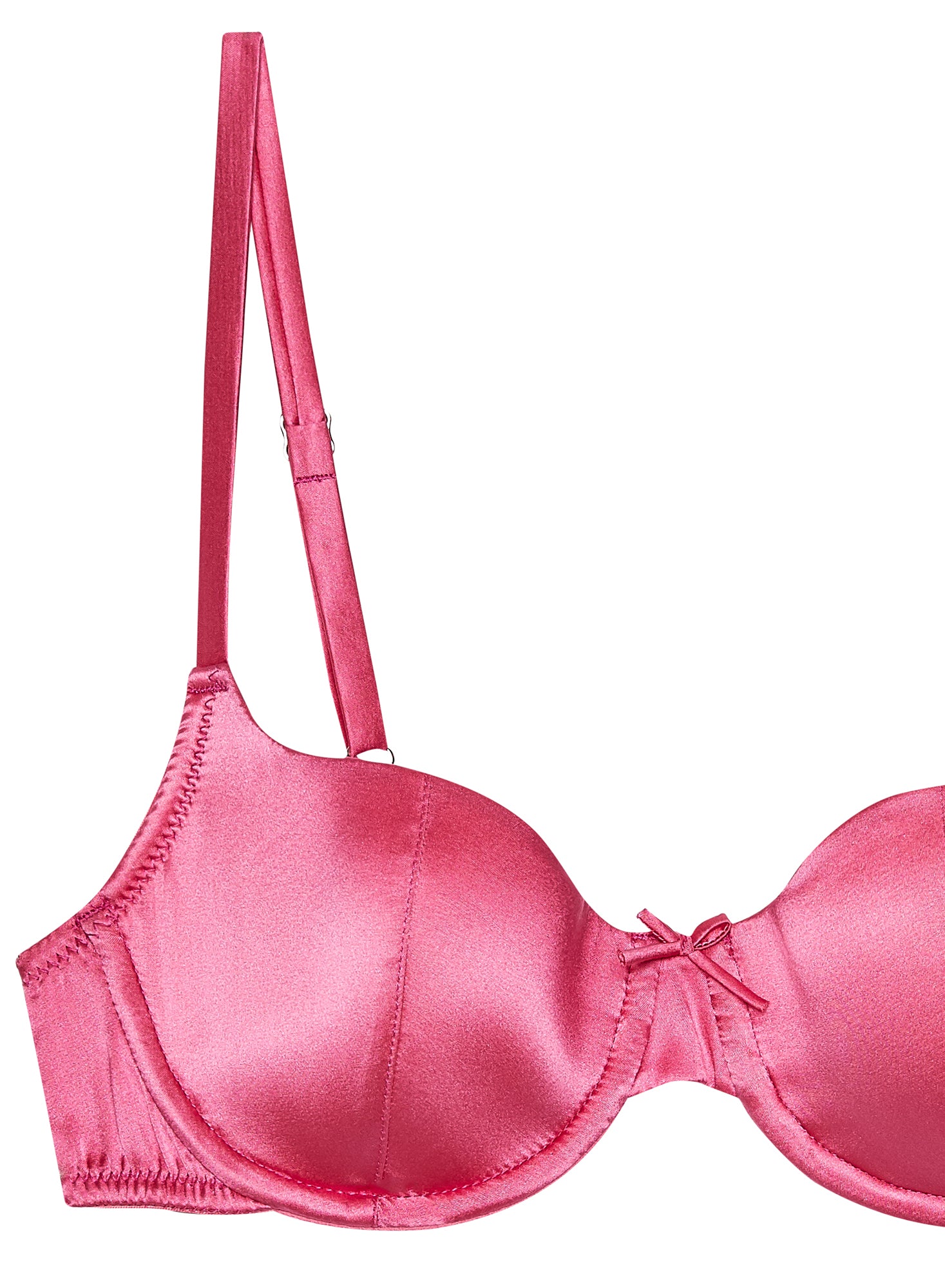 Satin Scooped Balconette Bra | Fleur du Mal