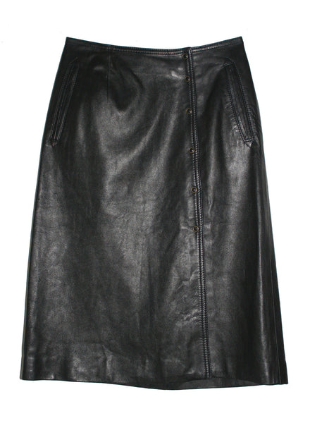 Leather A-line Skirt | Fleur du Mal