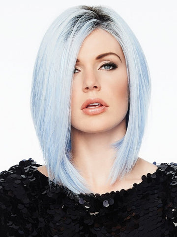 Blue Wig with dark roots