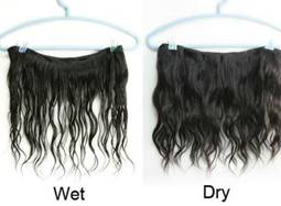 How to dry wet hair extensions?