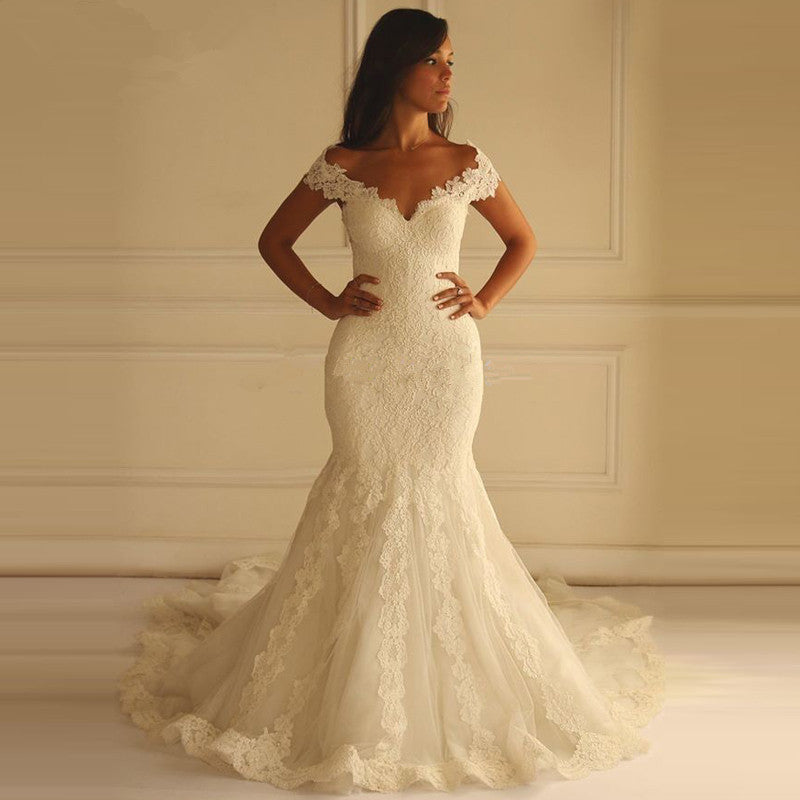 mermaid style wedding dress