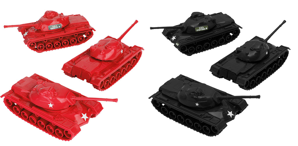 TIm Mee Toy Patton Tanks Red Black