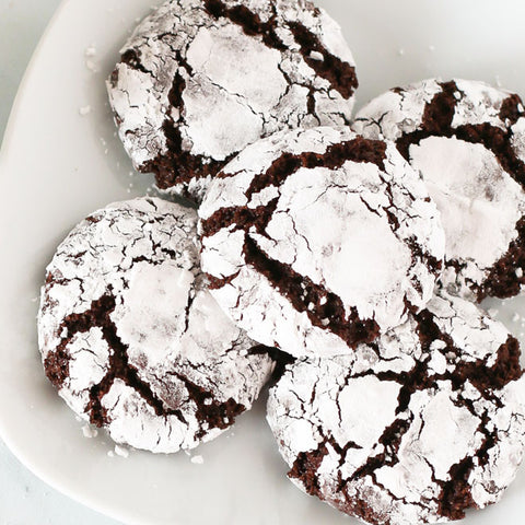 Gluten-free Chocolate Crinkle Christmas Cookies