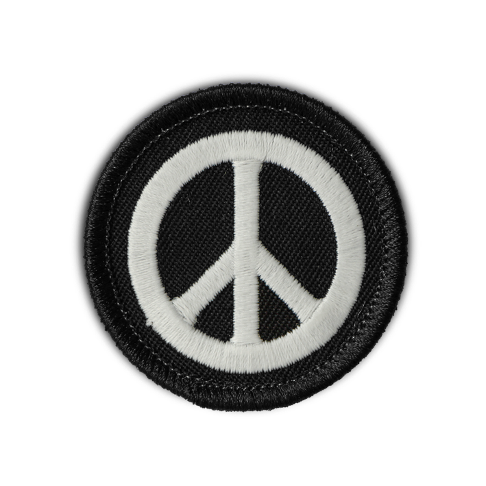 PEACE SYMBOL PATCH (glow-in-the-dark!) – The Patch Parlour Collective