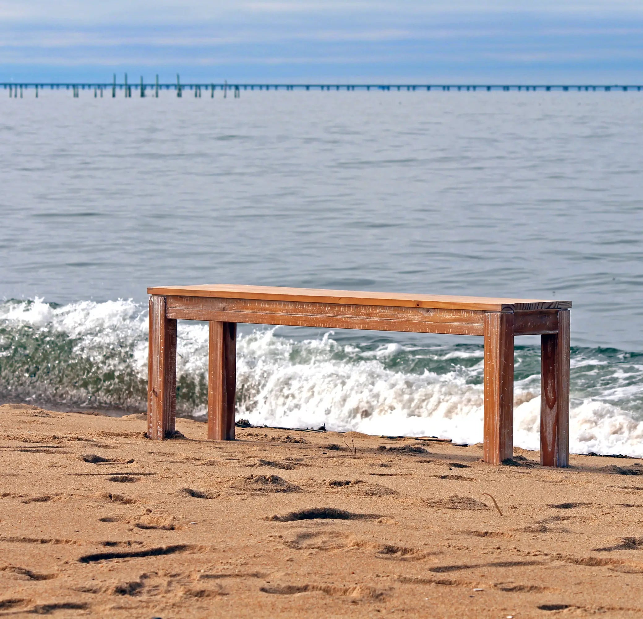 Montauk solid wood Bench