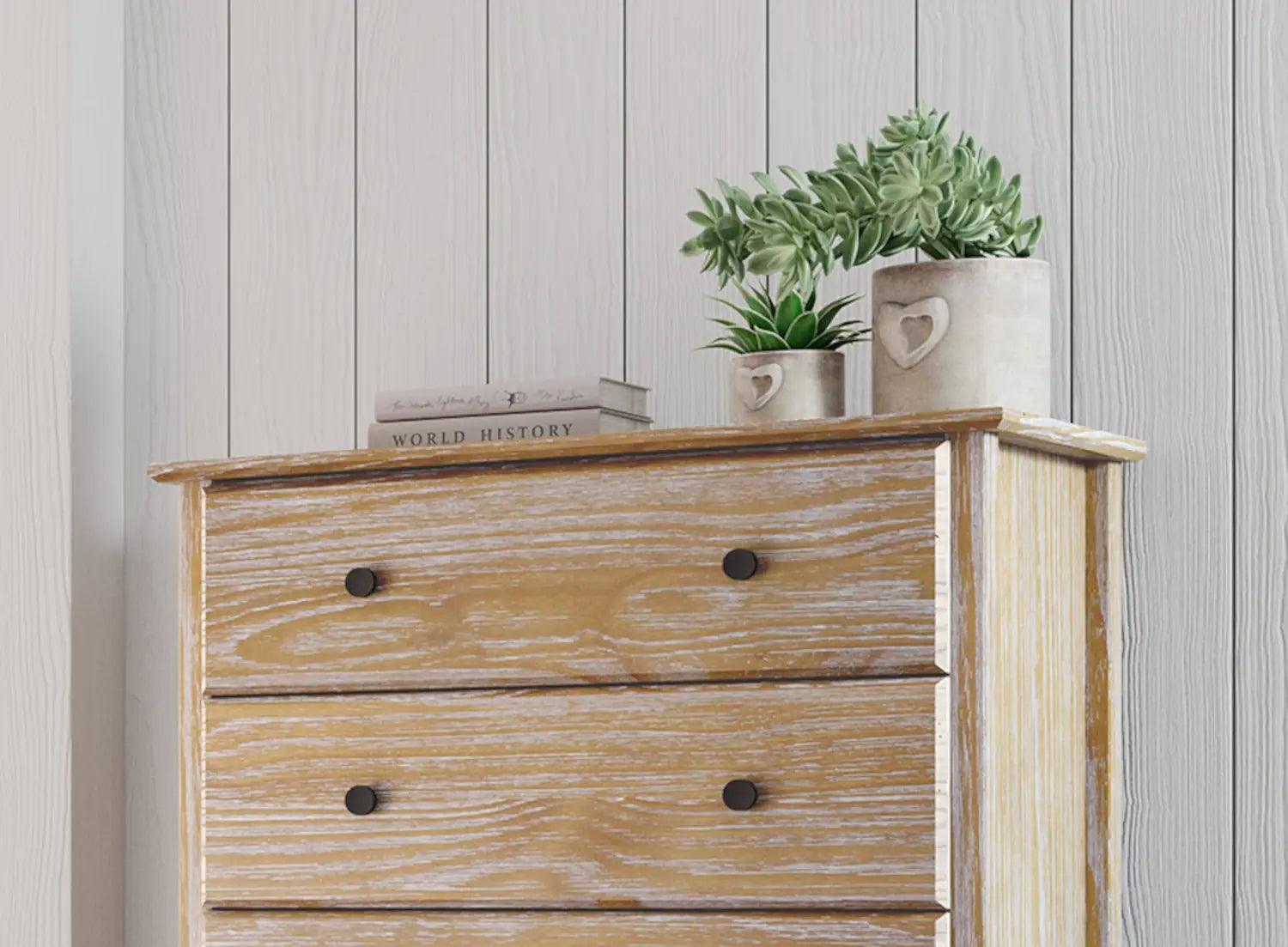 Natural wood solid wood chest