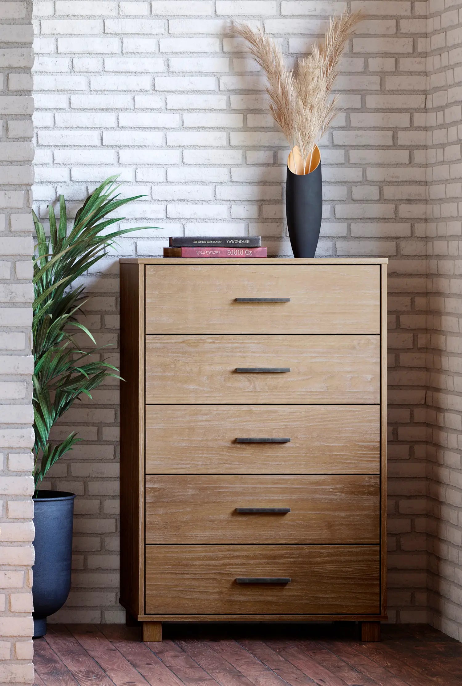 loft solid wood chest