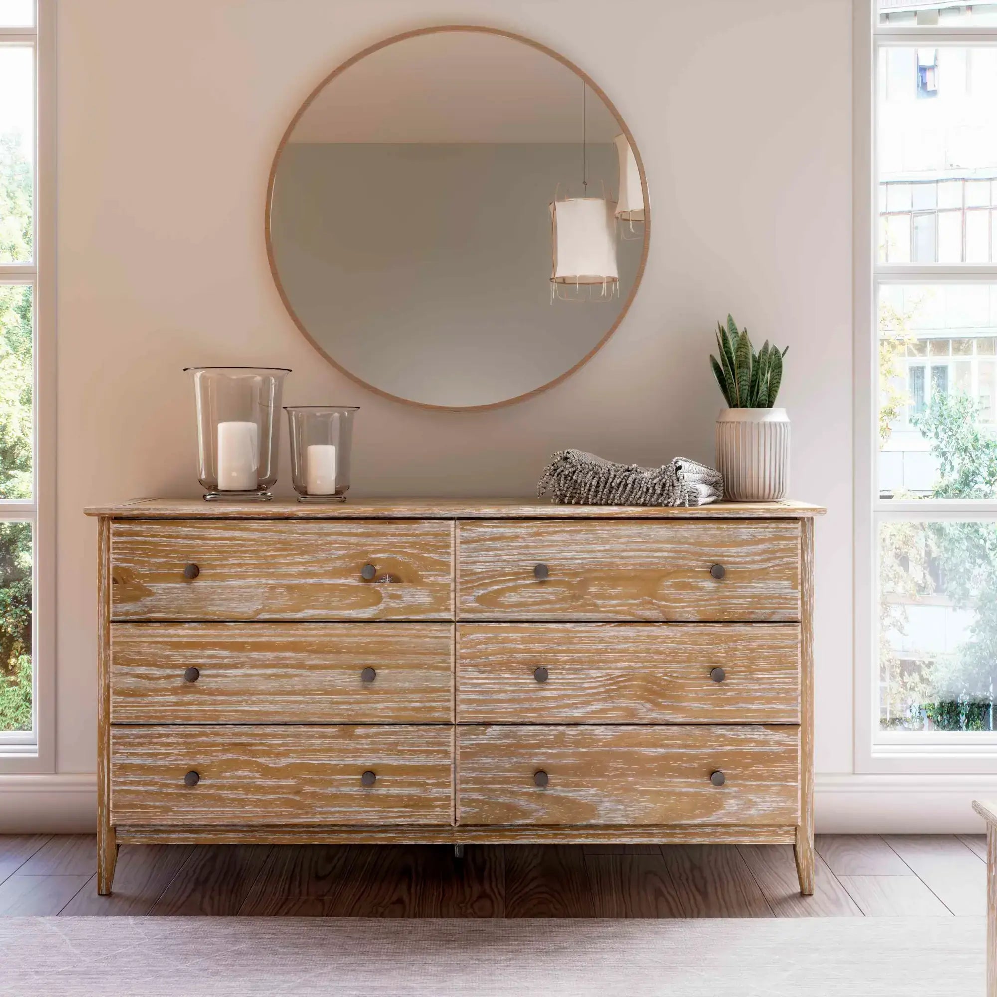 driftwood solid wood dresser | spring decor 