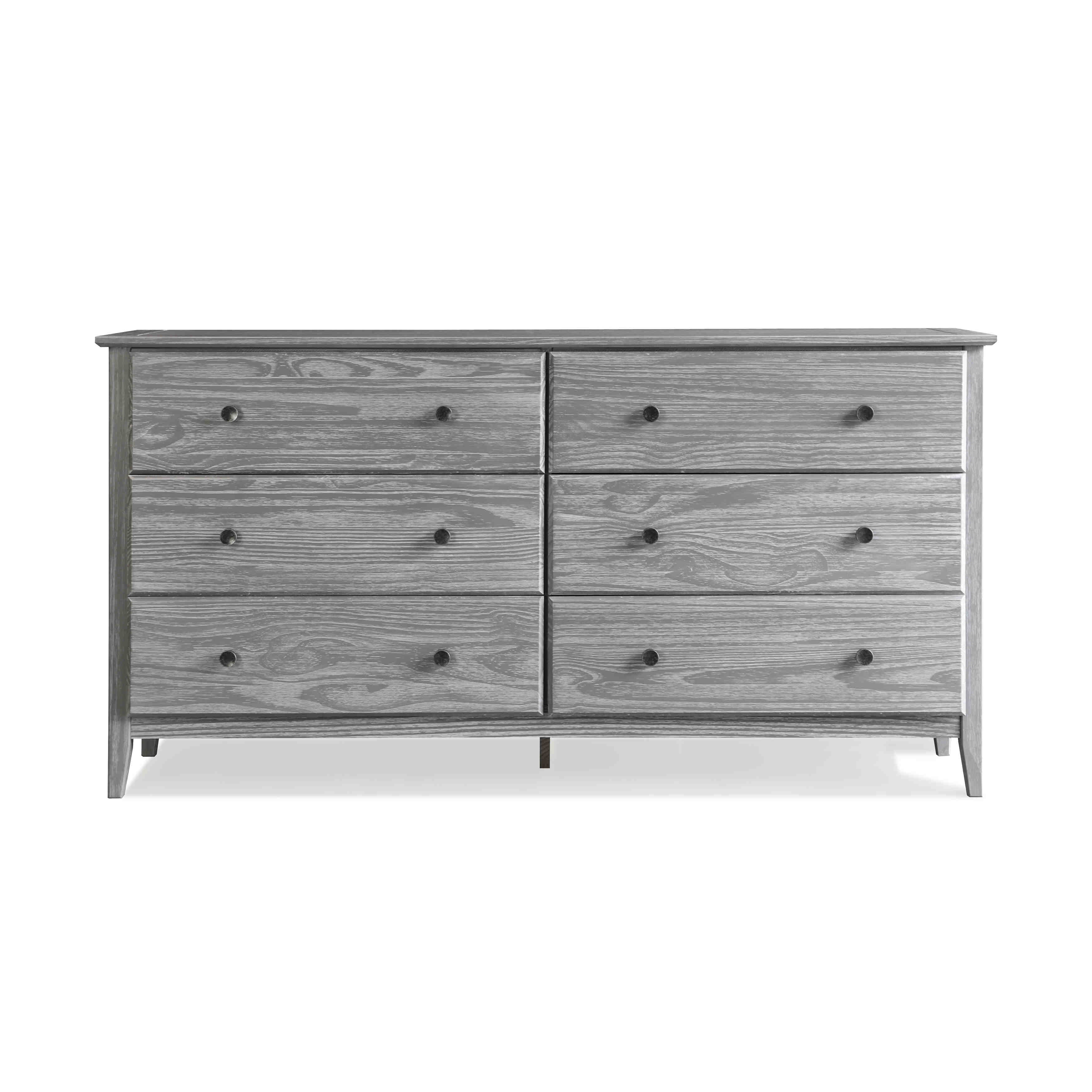 Greenport 6Drawer Dresser Grain Wood Furniture