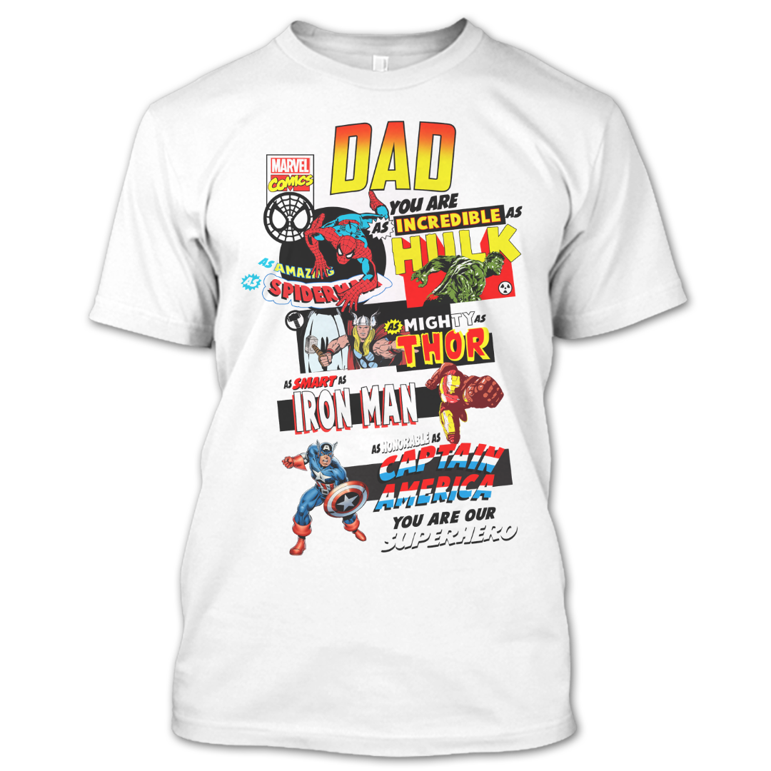 Dad SUPERHERO Shirt, Captain America Shirt, Father's day ...