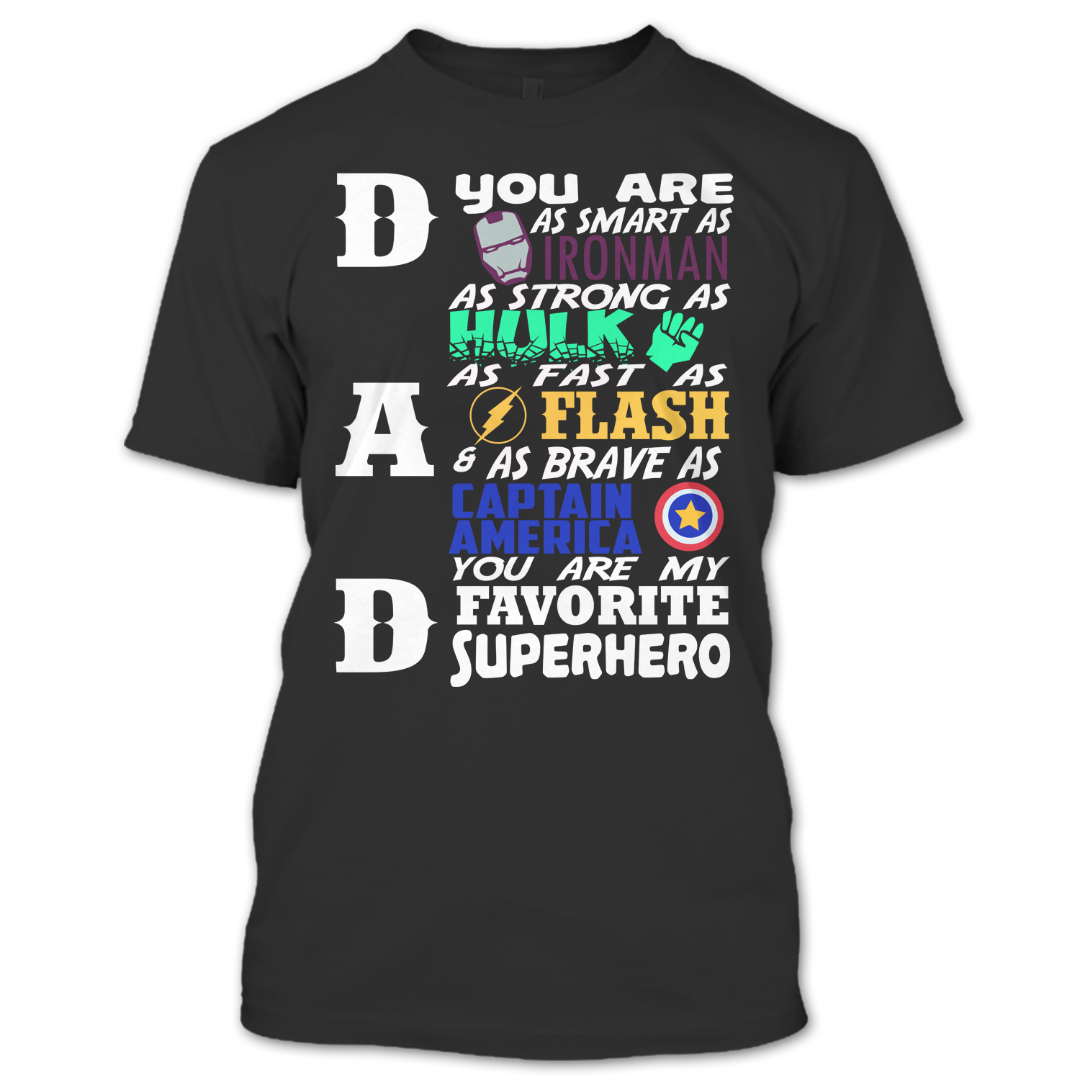 father's day superhero shirt