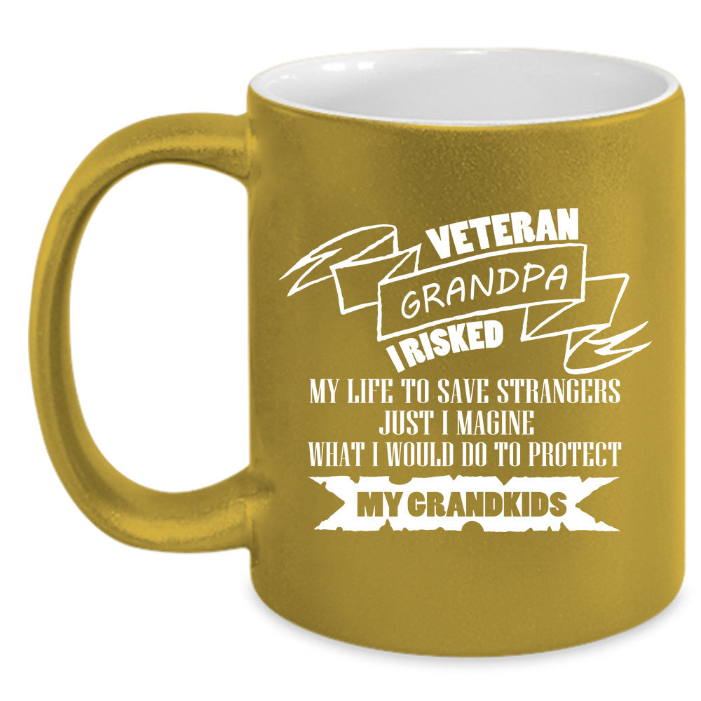 Veteran Grandpa Mug Irisked Cup Gift For Father S Day Cup Premium Fan Store