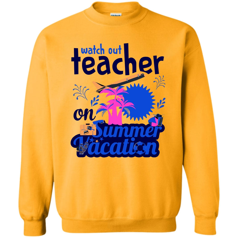 yellow vacation sweatshirt