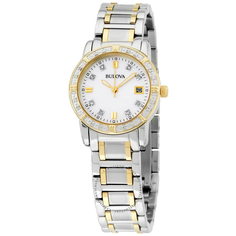 Bulova Women's 98R107 Diamond Accented Calendar Watch Exact Time Corp.