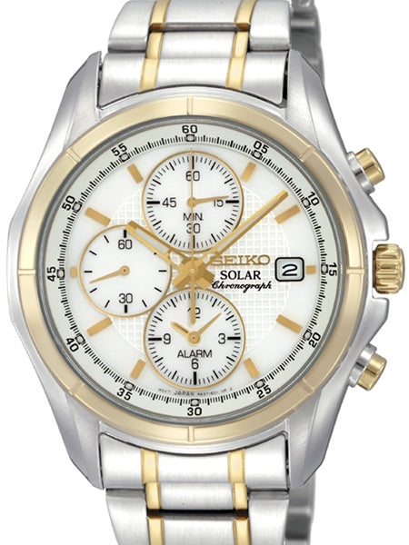 Seiko Men's SSC002 Two Tone Stainless Steel Bracelet Watch – Exact Time  Corp.