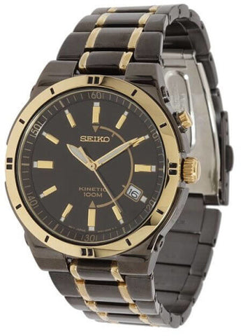 Seiko Men's SKA366 Kinetic Two Tone Stainless Steel Dress Watch – Exact  Time Corp.