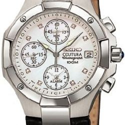 Seiko Women's SNA517 Coutura Alarm Chronograph Watch – Exact Time Corp.